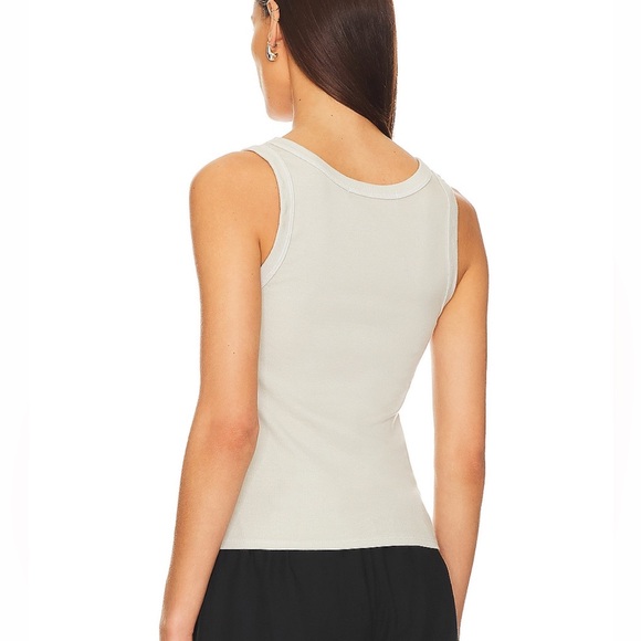 Enza costa ribbed tank top size medium color mist - Picture 3 of 4